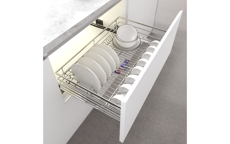 Giá xoong nồi bát đĩa đa năng inox nan tròn DM70S