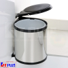 Thùng rác inox tròn gắn cánh DF08L