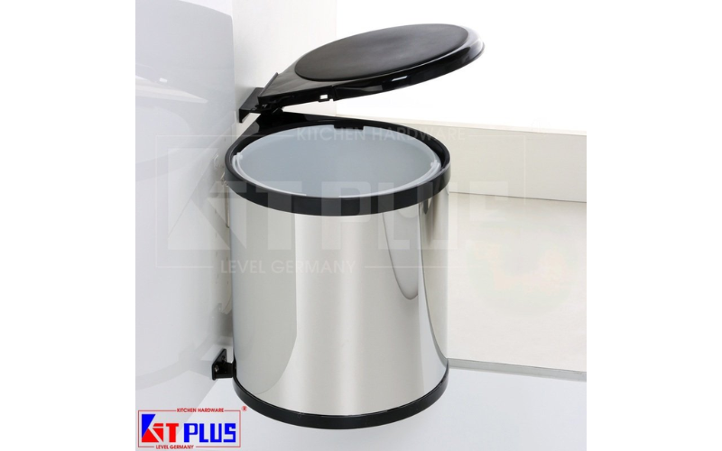 Thùng rác inox tròn gắn cánh DF08L