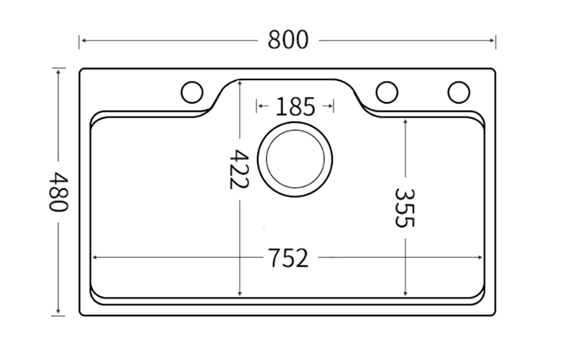 CHẬU GENTO GT04-8048