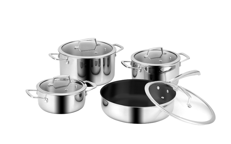 BỘ NỒI CHẢO INOX MC1801