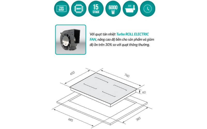 BẾP TỪ GRANDX GX IP789Lux
