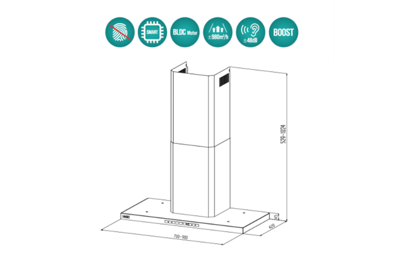 MÁY HÚT MÙI GRANDX GX H70T65