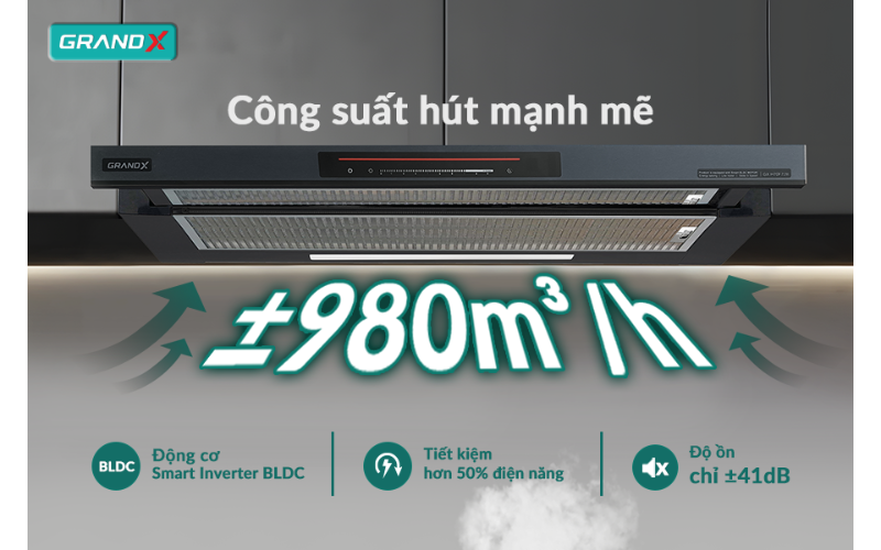 MÁY HÚT MÙI GRANDX GX H70F72B
