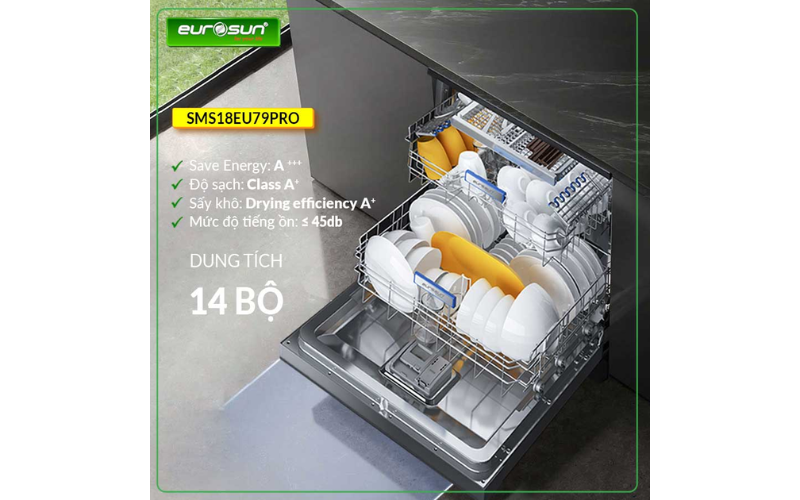MÁY RỬA BÁT EUROSUN SMS18EU79PRO