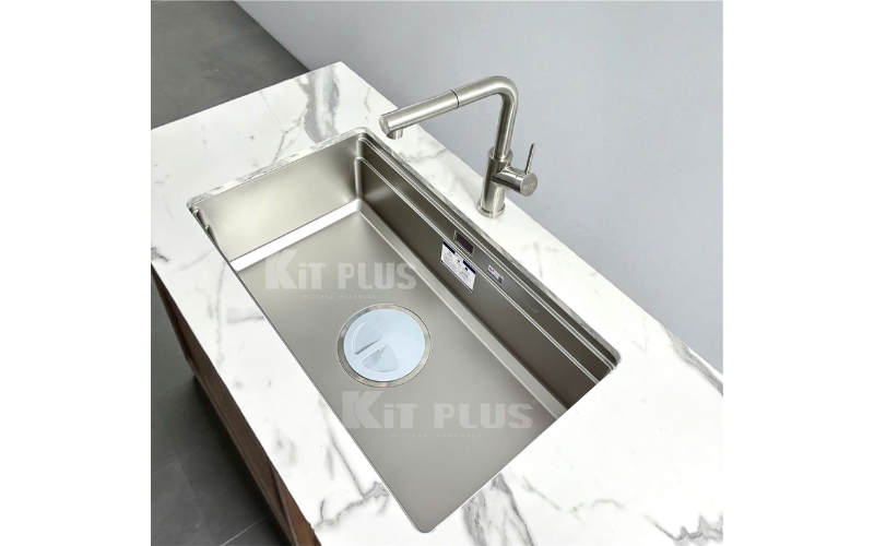 CHẬU RỬA BÁT 1 HỐ INOX SUS304 KITPLUS: DCR7645