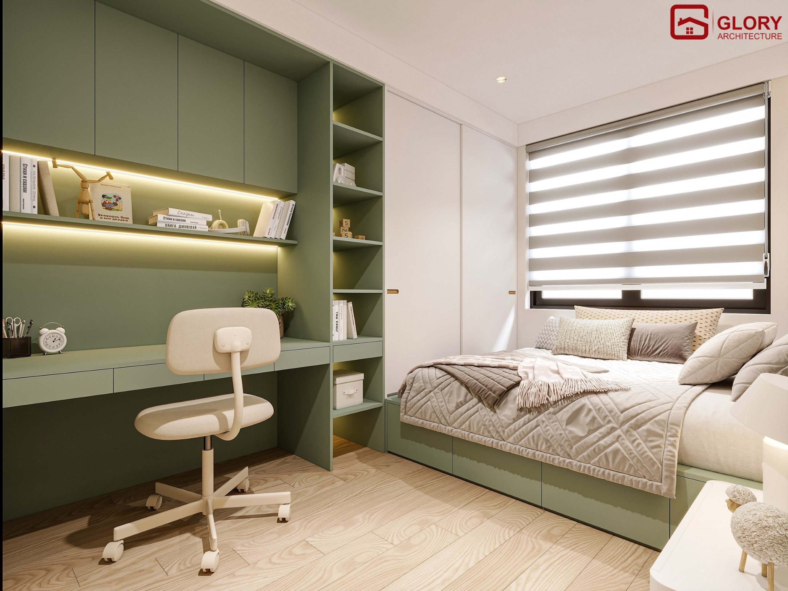 Thiết Kế & Thi Công Nội Thất Nhà Phố 2 Tầng 3 Phòng Ngủ – Không Gian Sống Xanh Hiện Đại Nội Thất Đà Nẵng