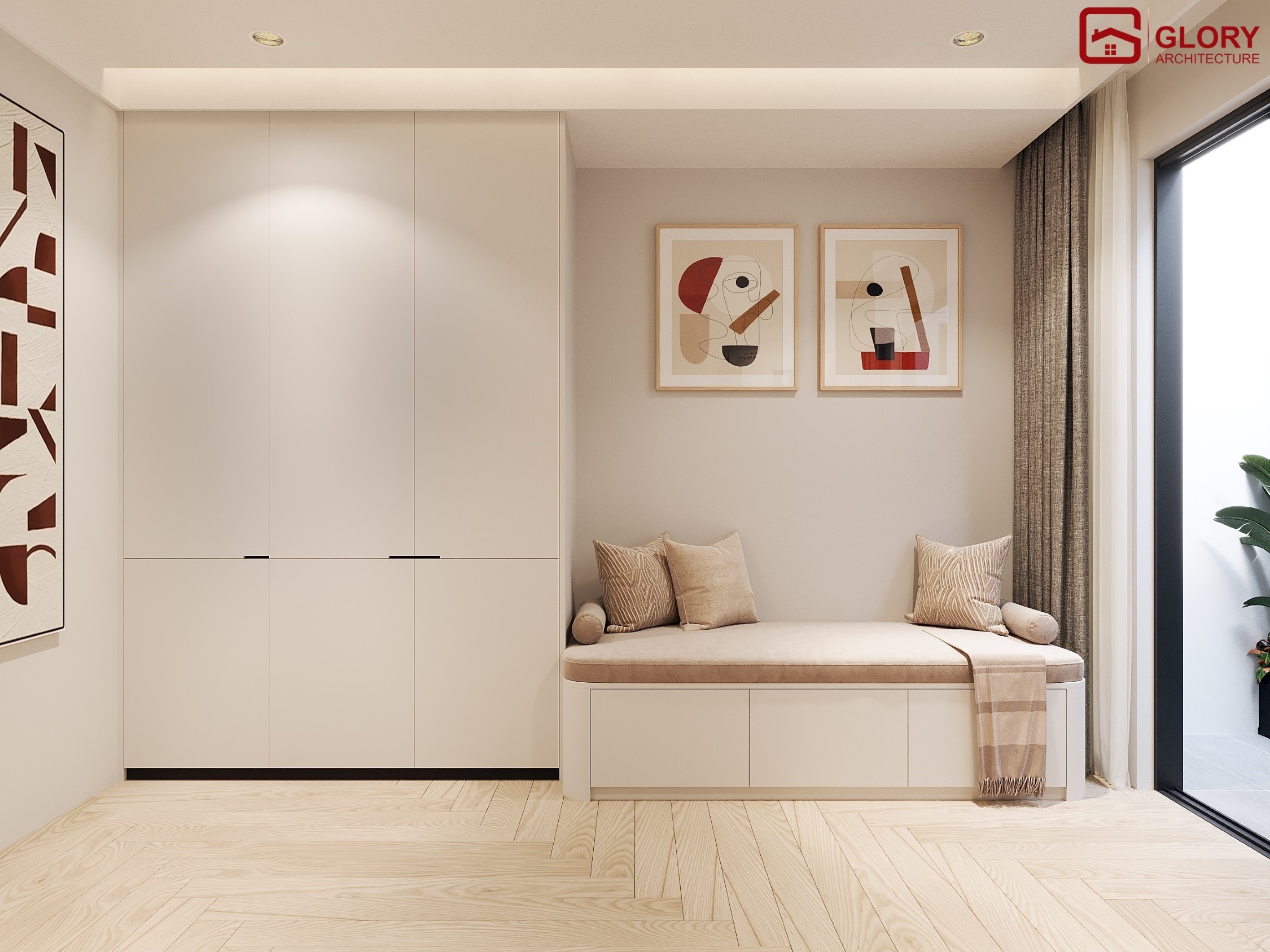 Thiết Kế & Thi Công Nội Thất Nhà Phố 2 Tầng 3 Phòng Ngủ – Không Gian Sống Xanh Hiện Đại Nội Thất Đà Nẵng